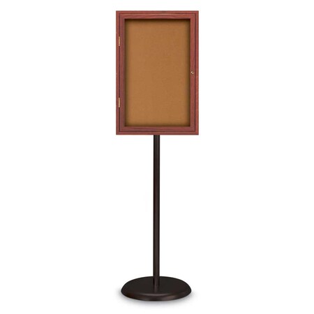 United Visual Products Corkboard, Triple Door, Radius Frame, 72x36", Gold/Pearl UV7005-GOLD-PEARL